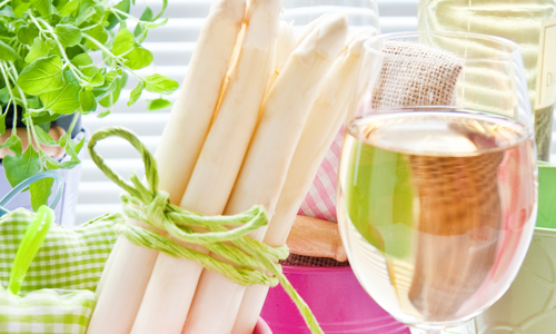 Grauburgunder zu Spargel
