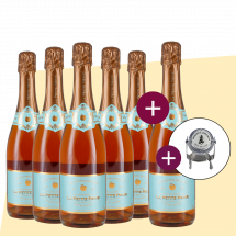 5+1 Bouvet-Ladubay La Petite Reine Jus de Pommes Pétillant 2020 (alkoholfrei) + Gratis-Sektverschluss