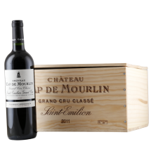 6 Flaschen Château Cap de Mourlin Saint-Émilion Grand Cru Classé 2011 in original Holzkiste