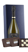 Geschenkpaket Champagner (1*Wein + 2* Schokolade im Geschenkkarton)