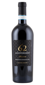 San Marzano 62 Anniversario Primitivo di Manduria Riserva 2020