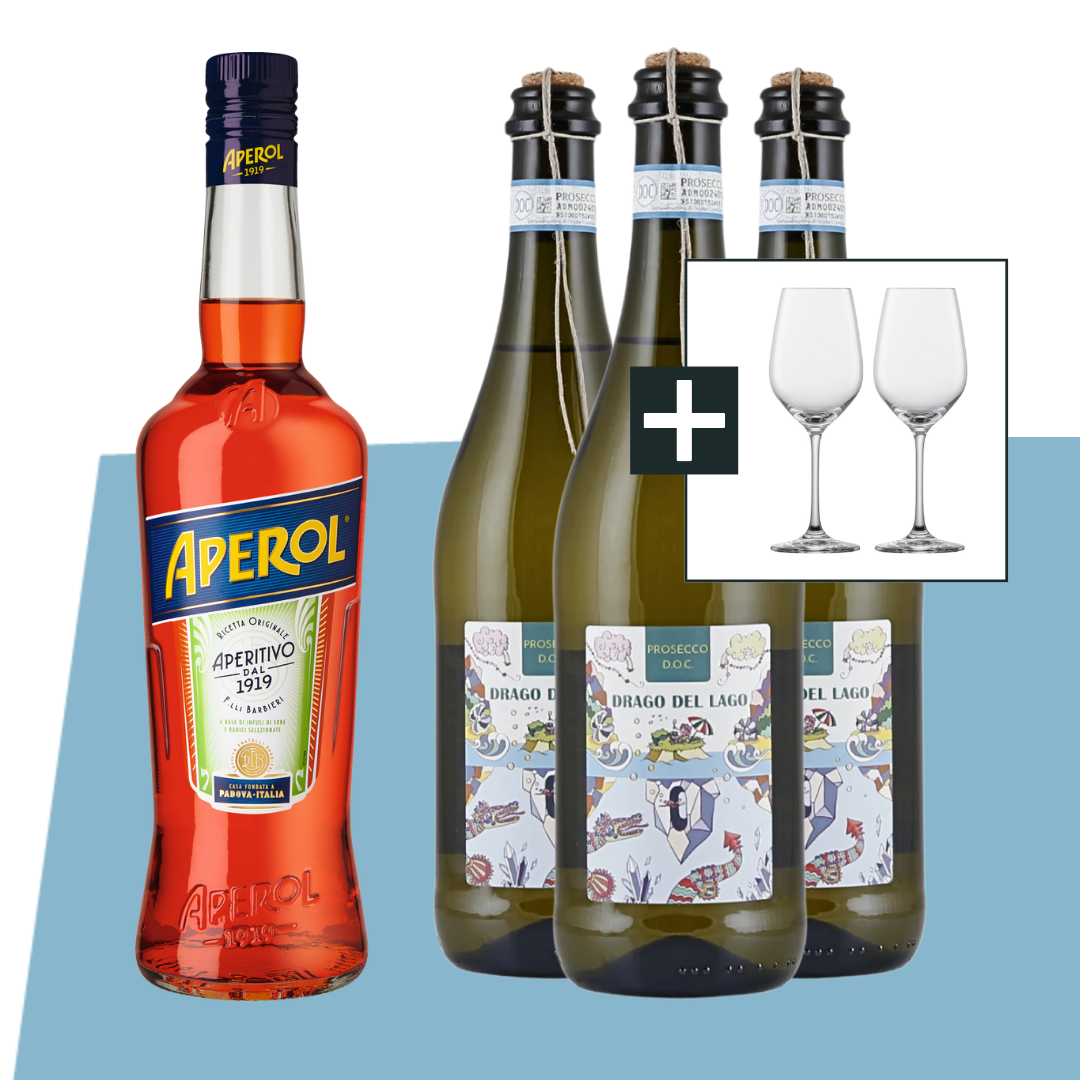 Aperol Spritz-Paket + 2 Gläser