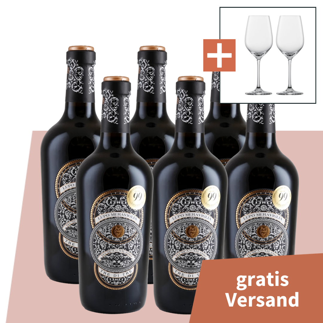 Ti amo-Rotweinpaket + versandkostenfrei (D)