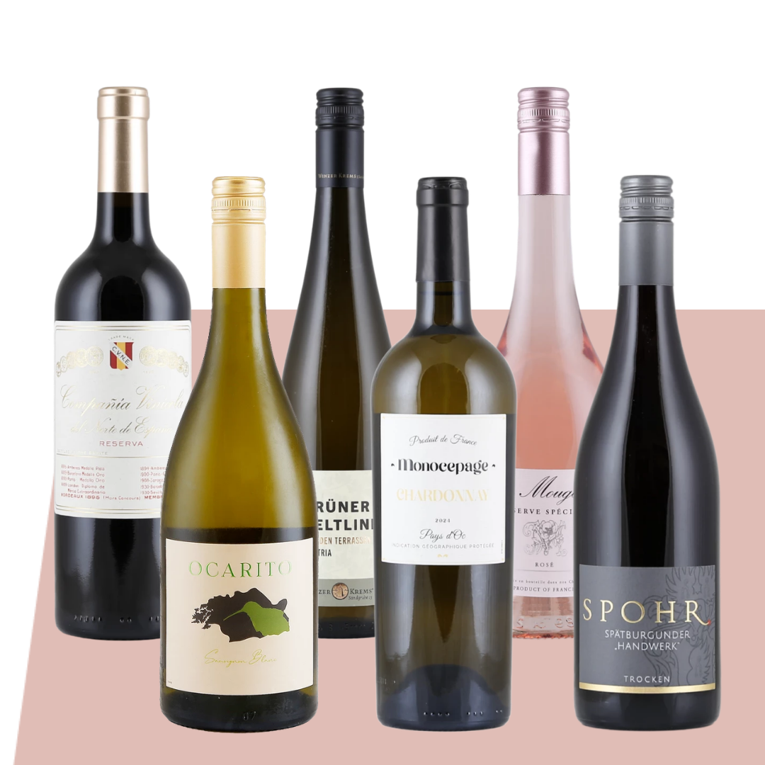 Weinpaket für herzhafte Kuchen